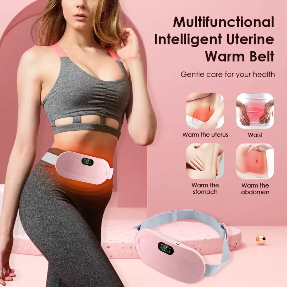 Period Cramp Relief Massager with Heating Pad for Back Pain|