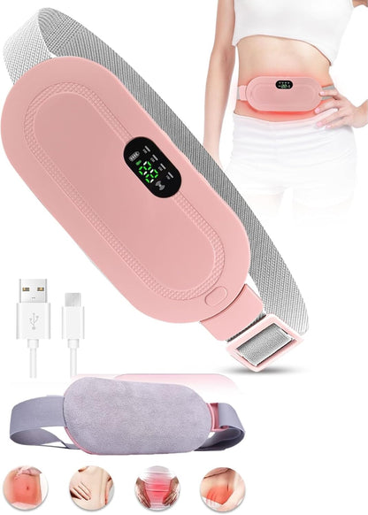 Period Cramp Relief Massager with Heating Pad for Back Pain|