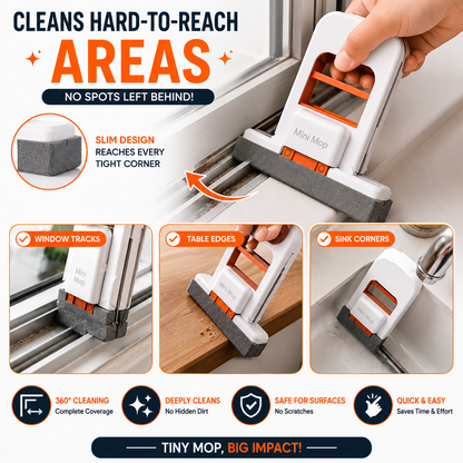 Mini Foldable Squeeze Mop Pro – Compact, Portable & Effortless Cleaning