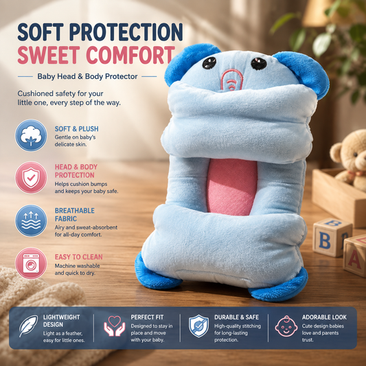 Baby Shaping Head Support Pillow - Assorted Colour