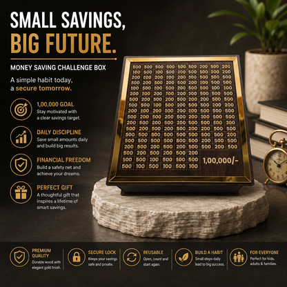 Savings Challenge Piggy Bank