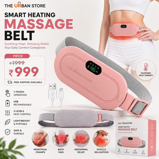 Period Cramp Relief Massager with Heating Pad for Back Pain|
