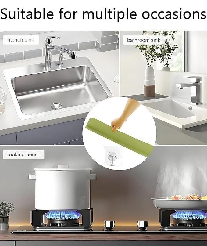 Silicone Splash Guard For Kitchen Sink (Assorted colour)