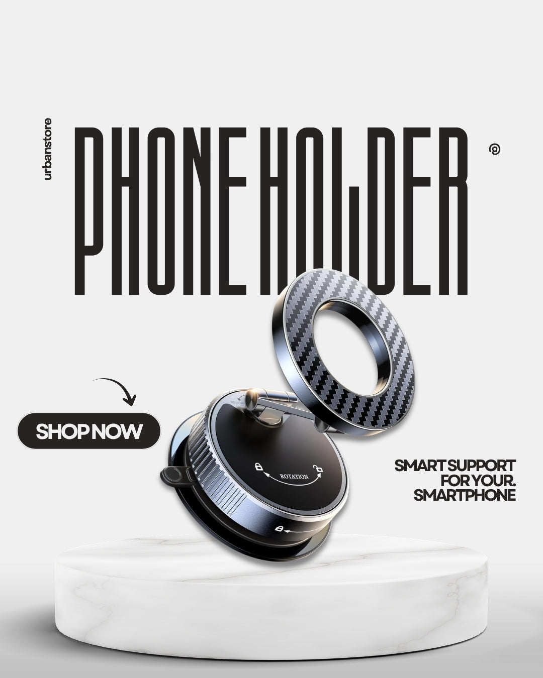 Vacuum Magnetic Car Mobile Phone Holder